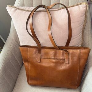 Patricia Nash Leather Zip Top Tote